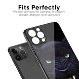 Angry Black Leopard Glass Case for iPhone 16 Plus