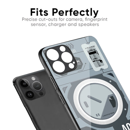 Modern Technology Glass Case for iPhone XS Max