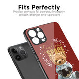 Astronaut Bear Glass Case for iPhone 16 Plus