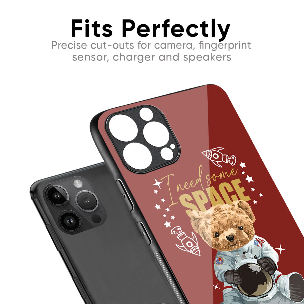 Astronaut Bear Glass Case for iPhone XS Max