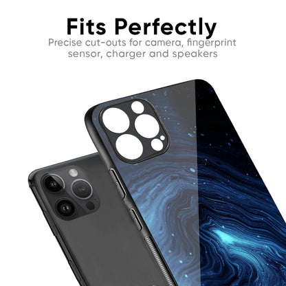 Dazzling Ocean Gradient Glass Case For iPhone 16 Pro Max