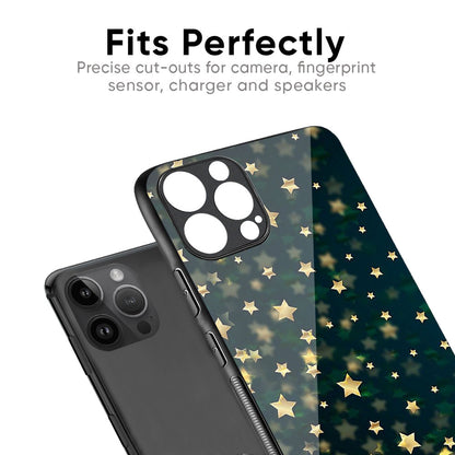 Dazzling Stars Glass Case For iPhone 16 Pro Max