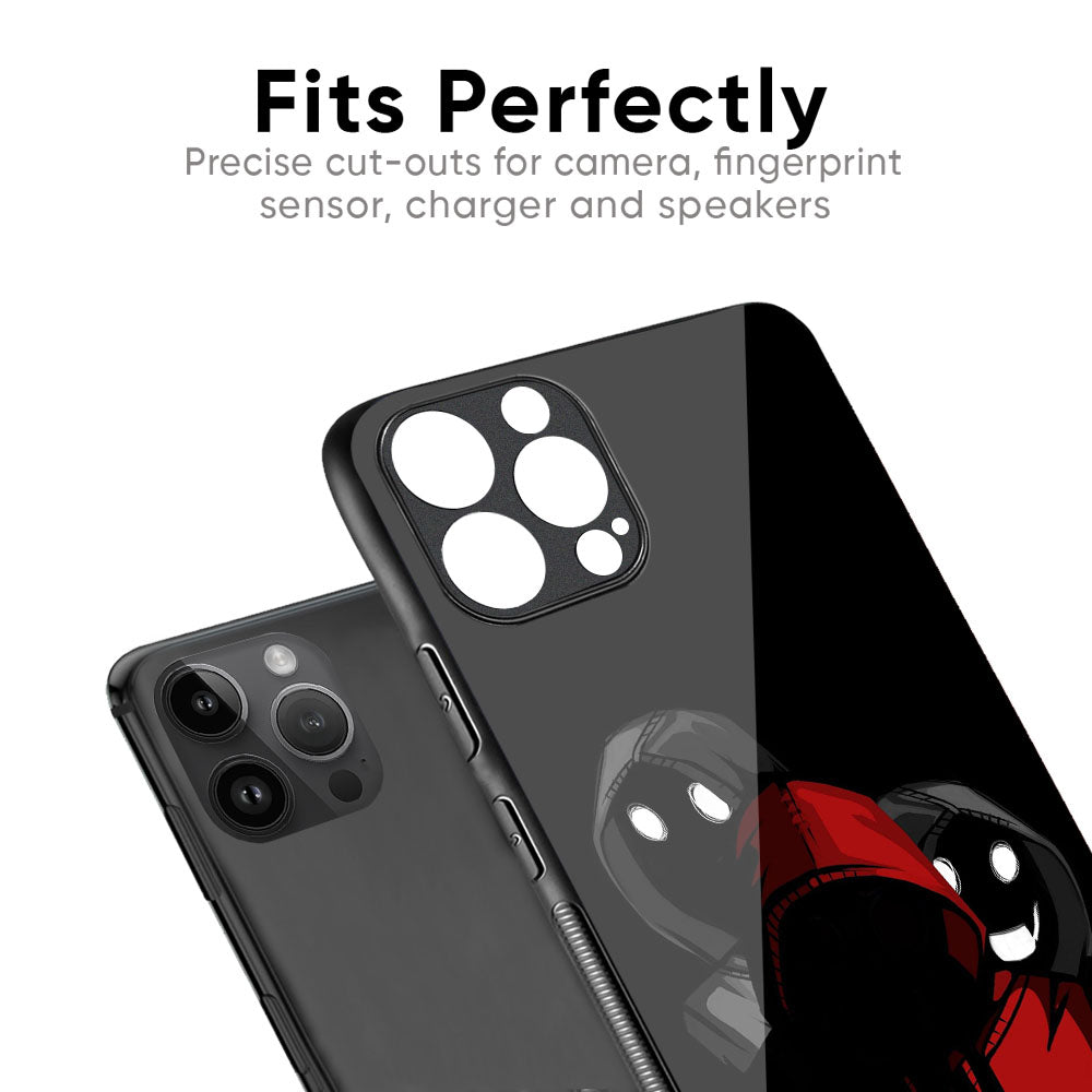 Shadow Character Glass Case for iPhone 16 Pro Max