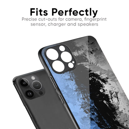 Dark Grunge Glass Case for iPhone 16 Plus