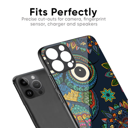 Owl Art Glass Case for iPhone 16