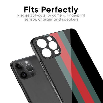 Vertical Stripes Glass Case for iPhone 16 Pro Max