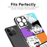 Anime Sketch Glass Case for iPhone 16 Plus