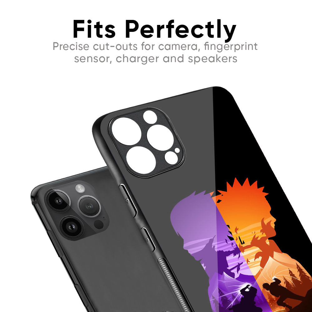 Minimalist Anime Glass Case for iPhone 16 Pro Max