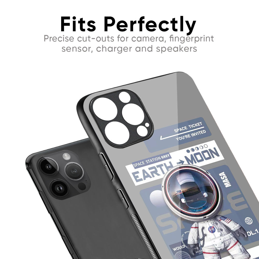 Space Flight Pass Glass Case for iPhone 16 Pro Max