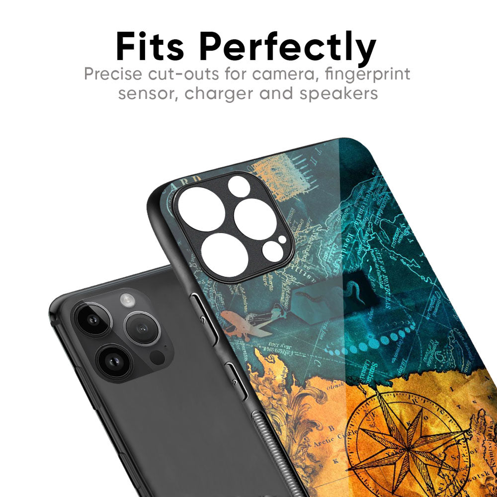 Architecture Map Glass Case for iPhone 16 Plus