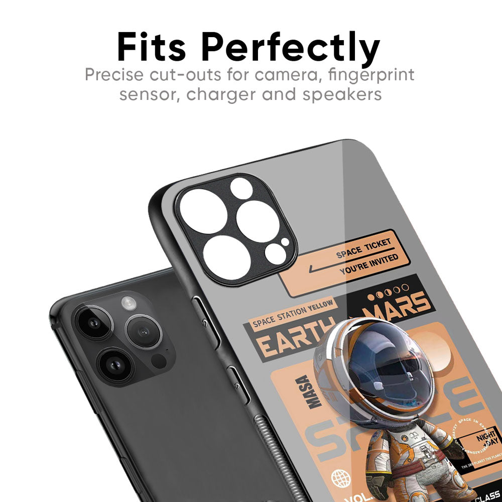 Space Ticket Glass Case for iPhone 16