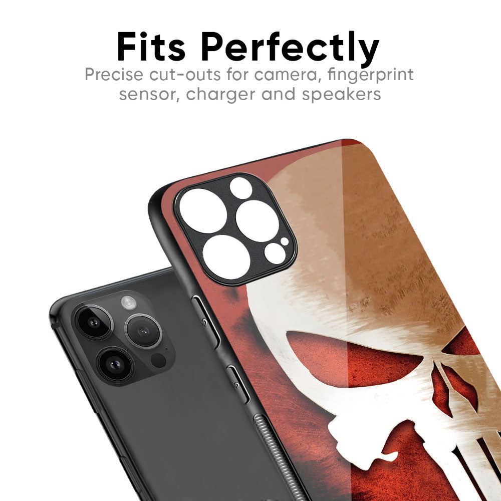 Red Skull Glass Case for iPhone 16 Pro Max