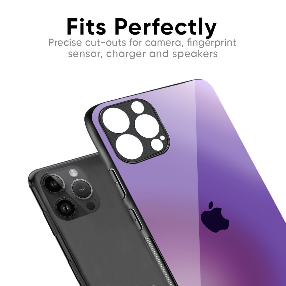 Ultraviolet Gradient Glass Case for iPhone 16 Pro Max