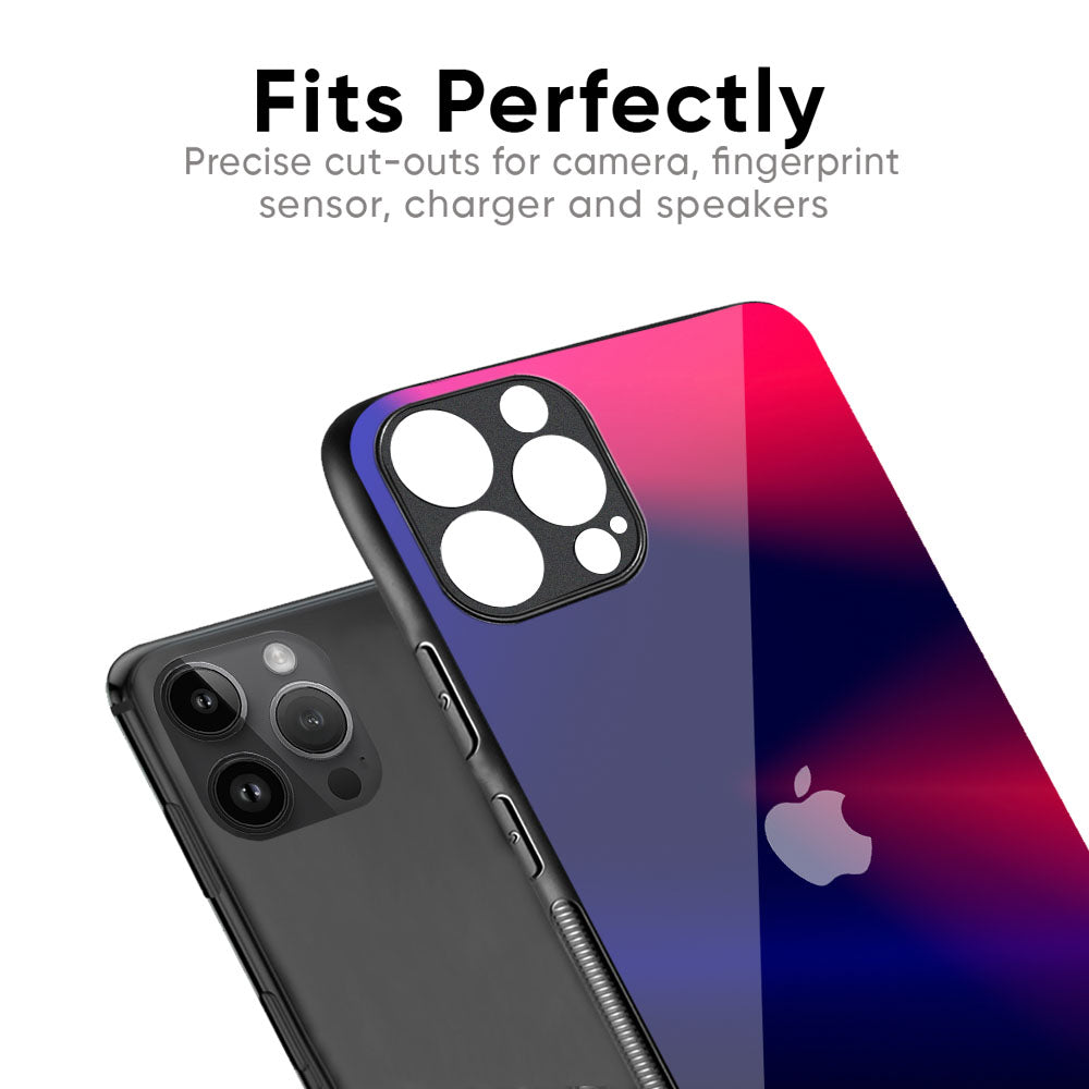 Blue Ombre Glass Case for iPhone 16 Pro Max