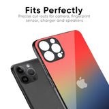 Rainbow Gradient Glass Case for iPhone 16 Plus