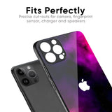 Pink Galaxy Glass Case for iPhone 16