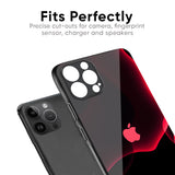 Red Thunder Glass Case for iPhone 16