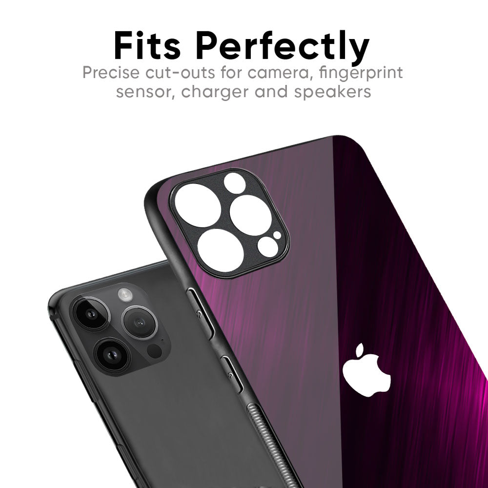 Pink Hairline Glass Case for iPhone 16 Pro Max
