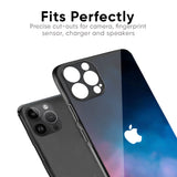 Cloudy Galaxy Glass Case for iPhone 16 Plus