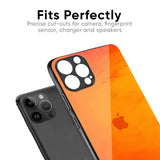 Tangy Orange Glass Case for iPhone 16 Plus