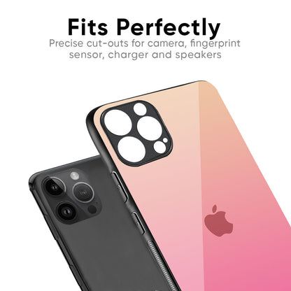 Pastel Pink Gradient Glass Case For iPhone 16 Pro Max