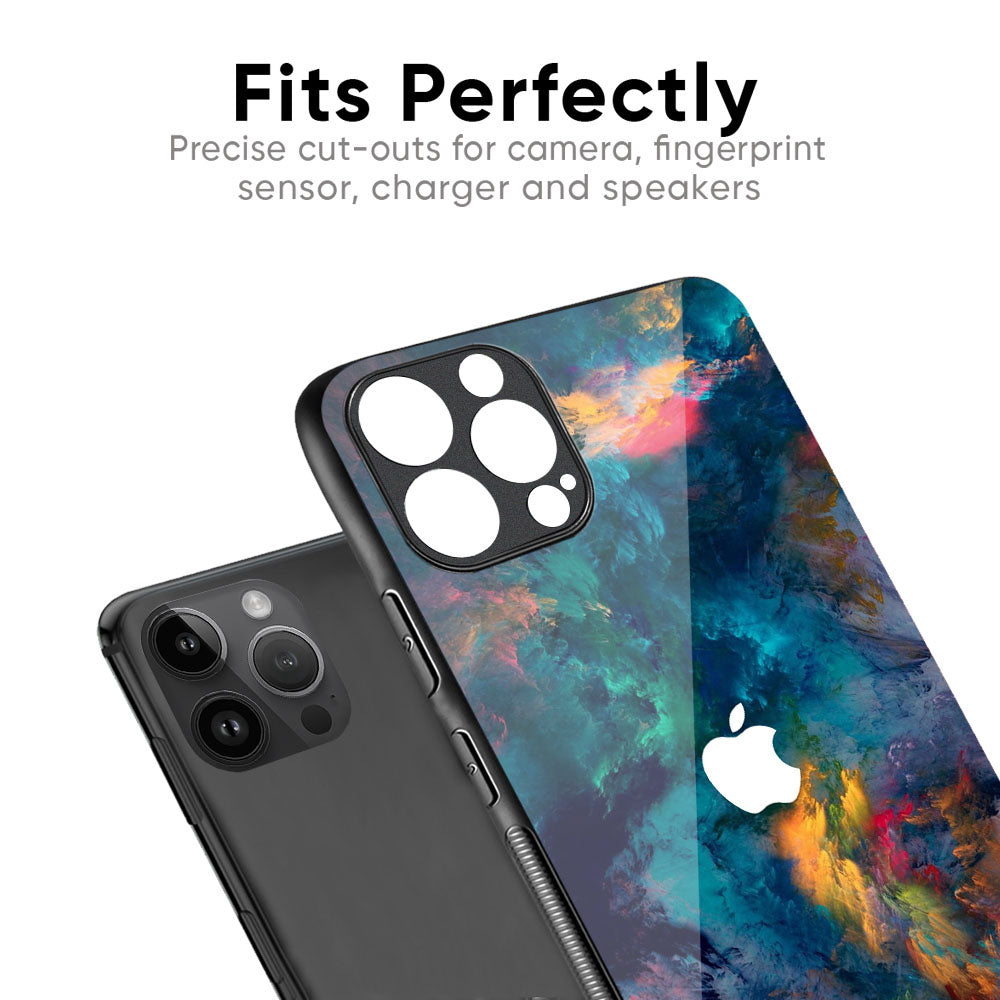 Colored Storm Glass Case for iPhone 16 Pro Max
