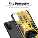 Yellow Racing Car Glass Case for iPhone X