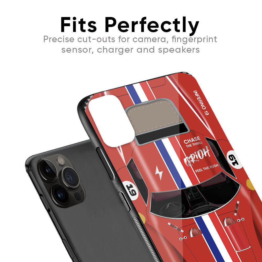 Racing Vintage Glass Case for iPhone 6S