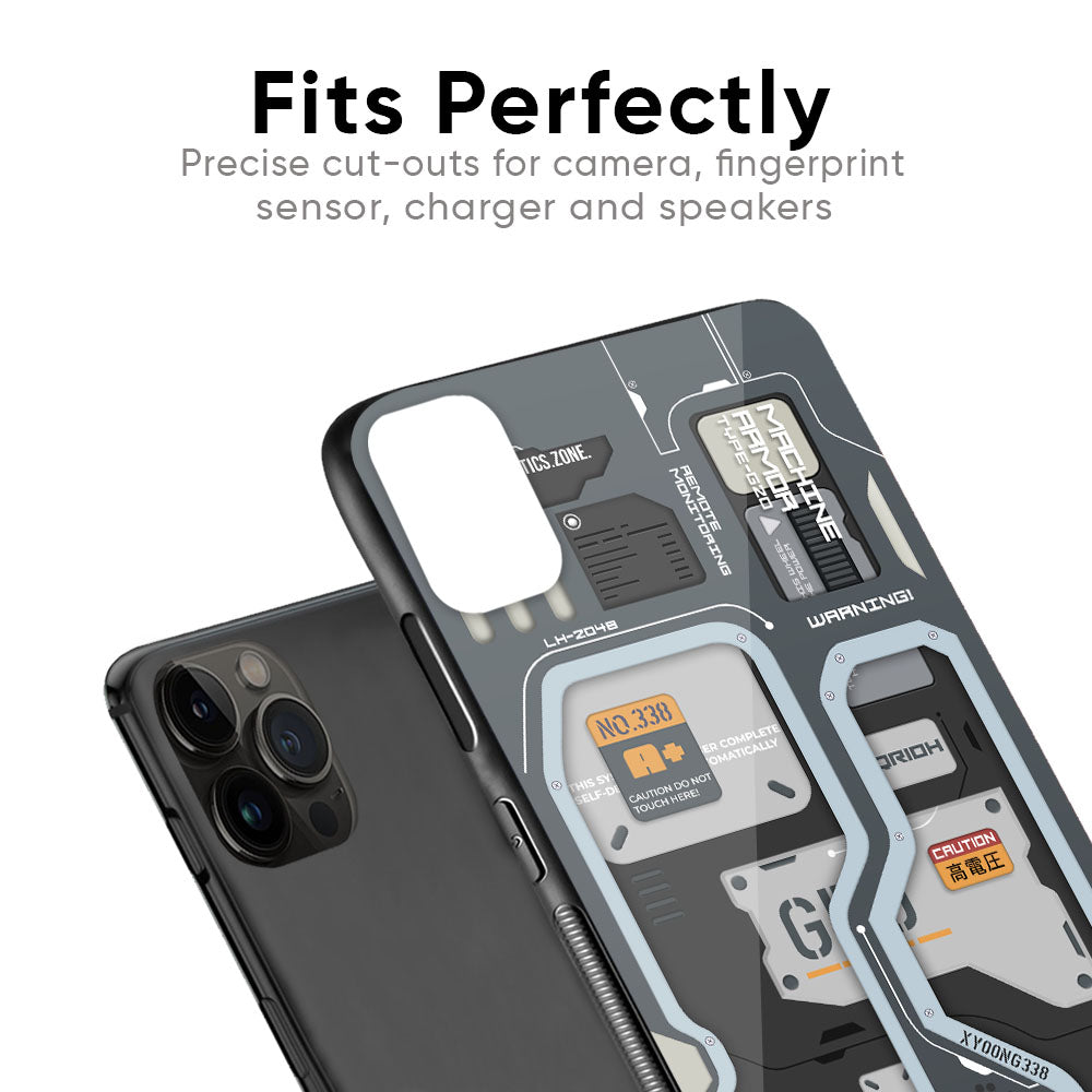 Retro Futuristic Glass Case for iPhone 6S