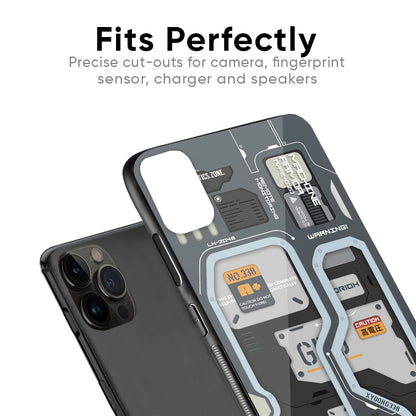 Retro Futuristic Glass Case for iPhone 6S