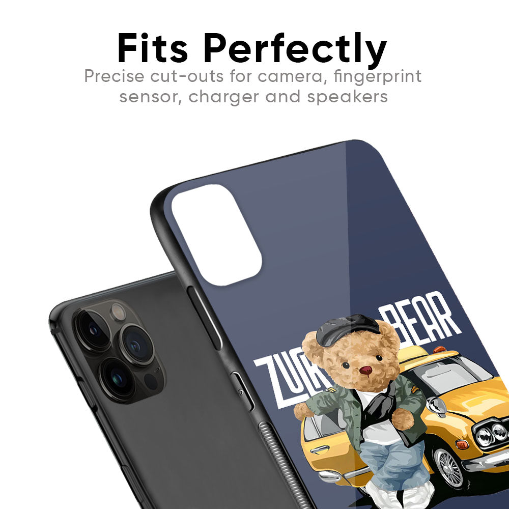 Adventurous Bear Glass Case for iPhone 13 Pro