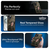 Blind Fold Glass Case for iPhone 16 Plus