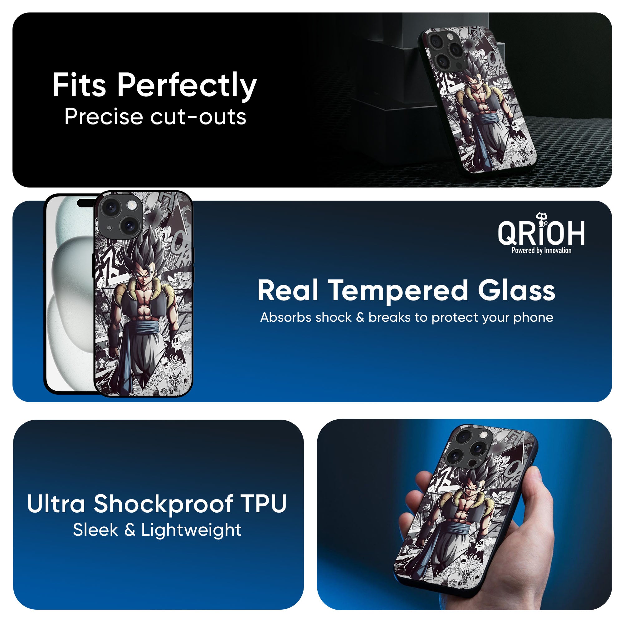 Dragon Anime Art Glass Case for iPhone 16 Pro Max