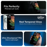 Colorful Leaves Glass Case for iPhone 16 Plus
