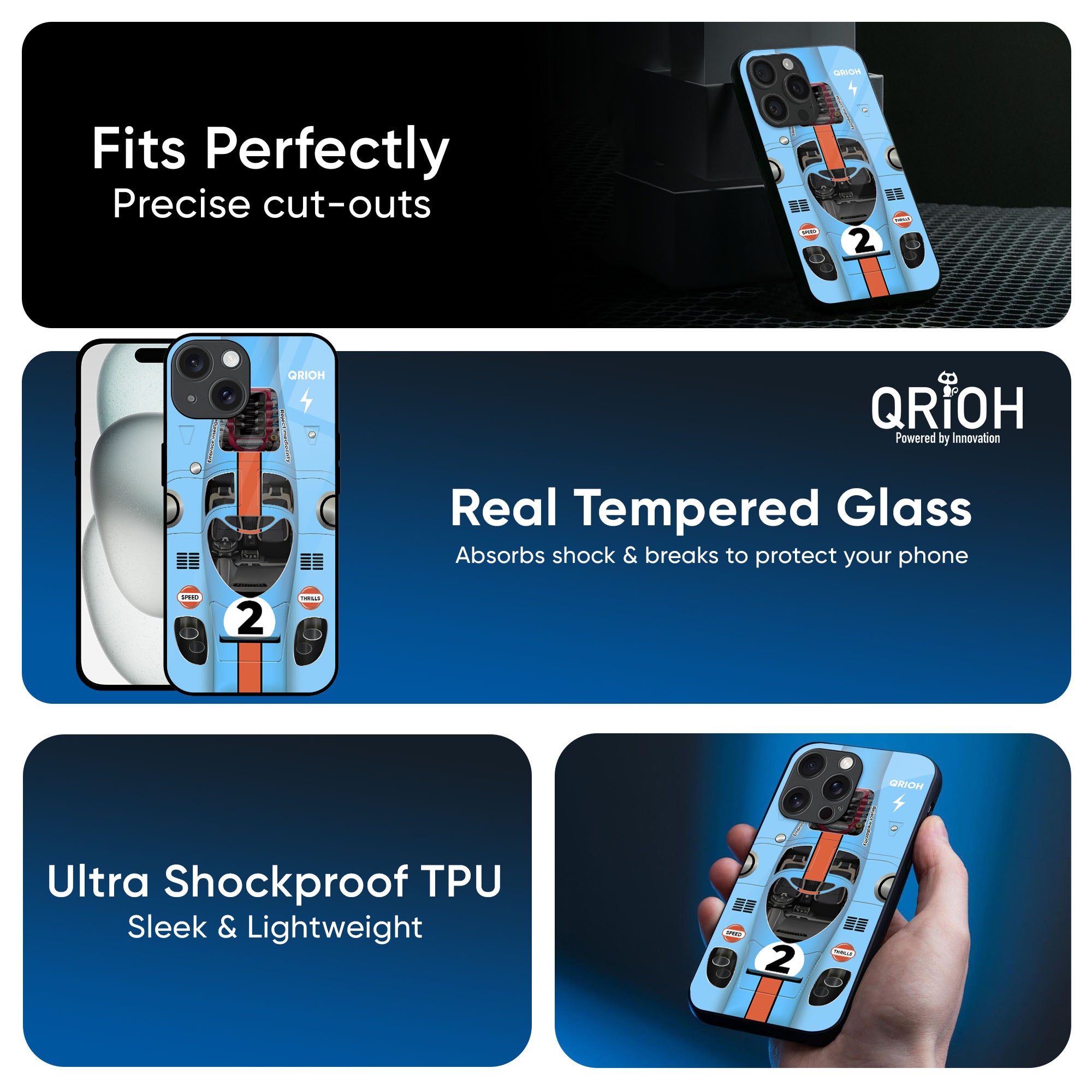Race Laboratory Glass Case for iPhone XS Max