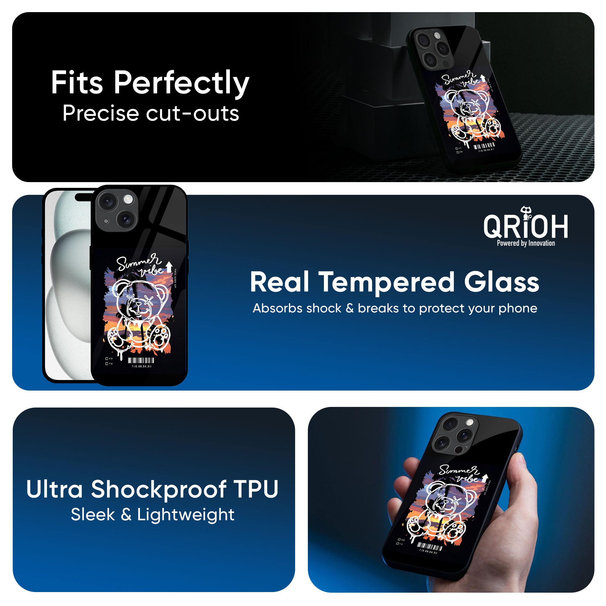 Summer Vibe Glass Case for iPhone XS Max