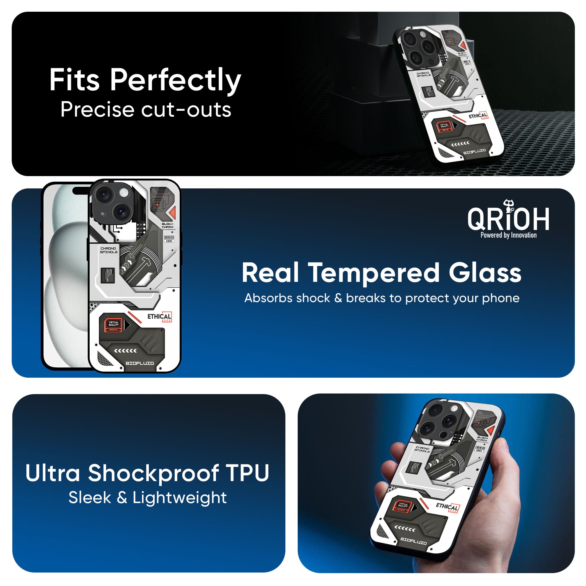 Explore Circuit Glass Case for iPhone XS Max