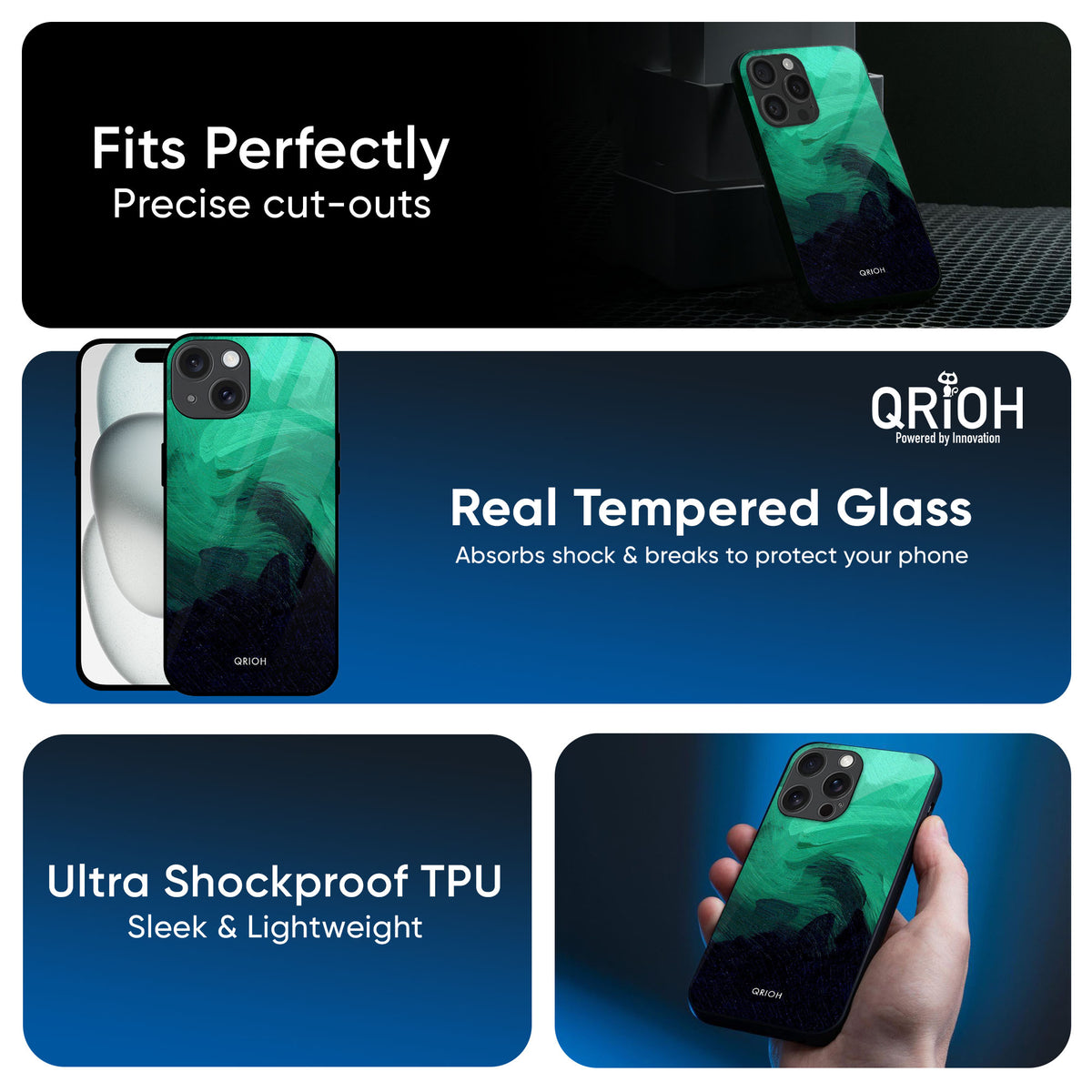Scarlet Amber Glass Case for iPhone 16 Plus