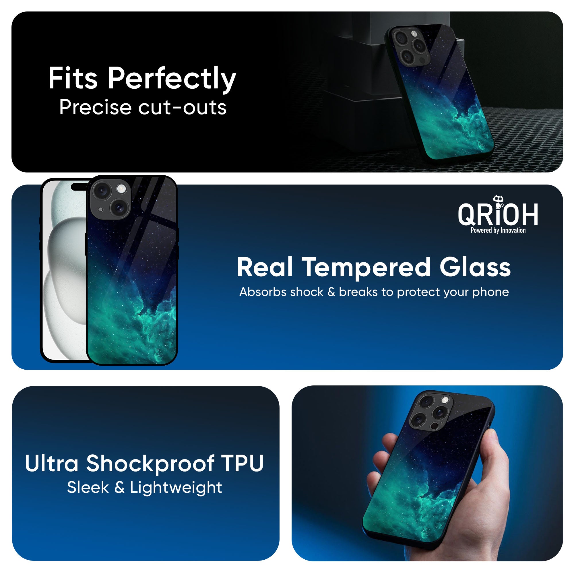 Winter Sky Zone Glass Case For iPhone 16 Pro Max