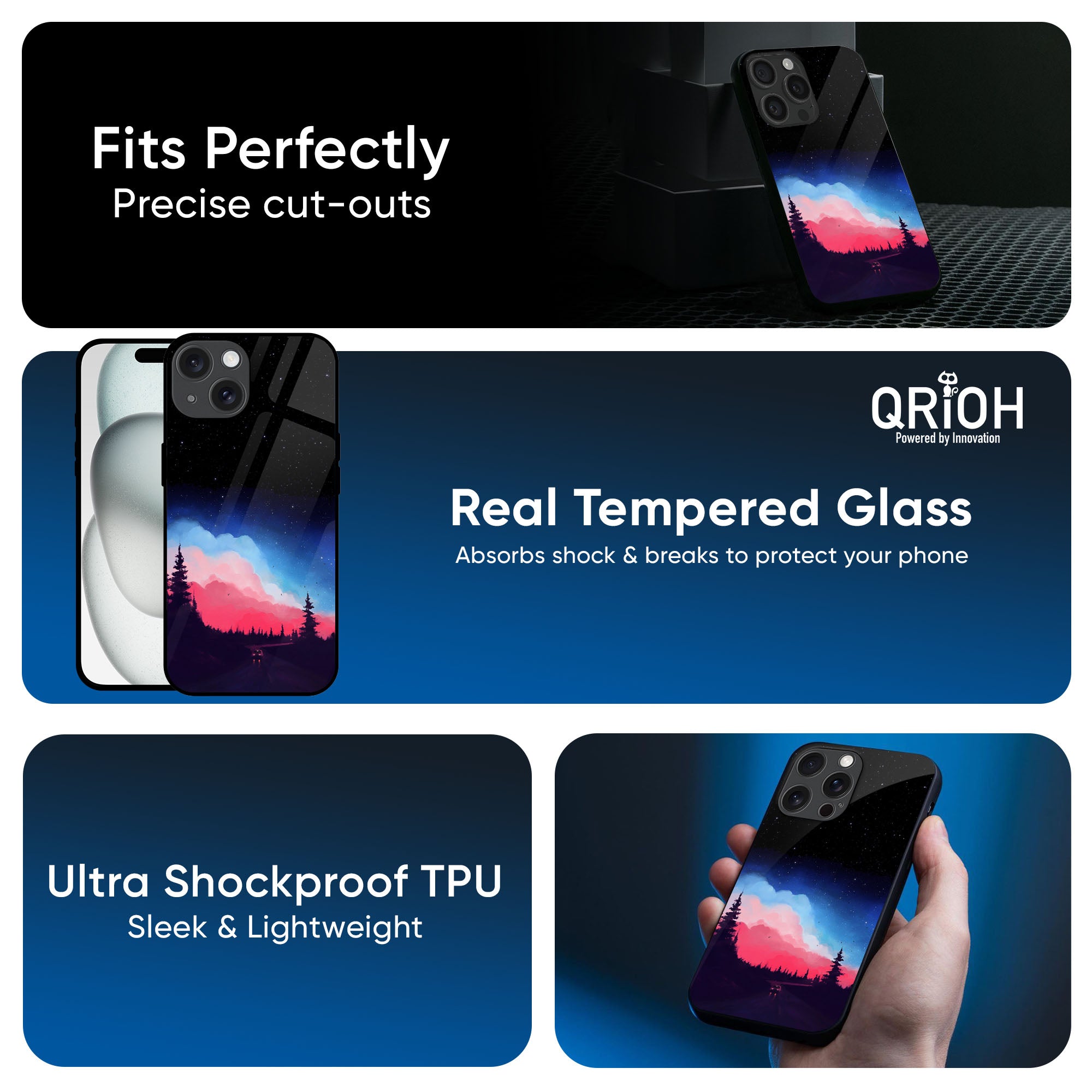 Drive In Dark Glass Case For iPhone 16 Pro Max