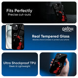 Shadow Character Glass Case for iPhone 16 Plus