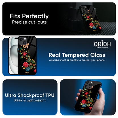 Dazzling Art Glass Case for iPhone 16 Pro Max