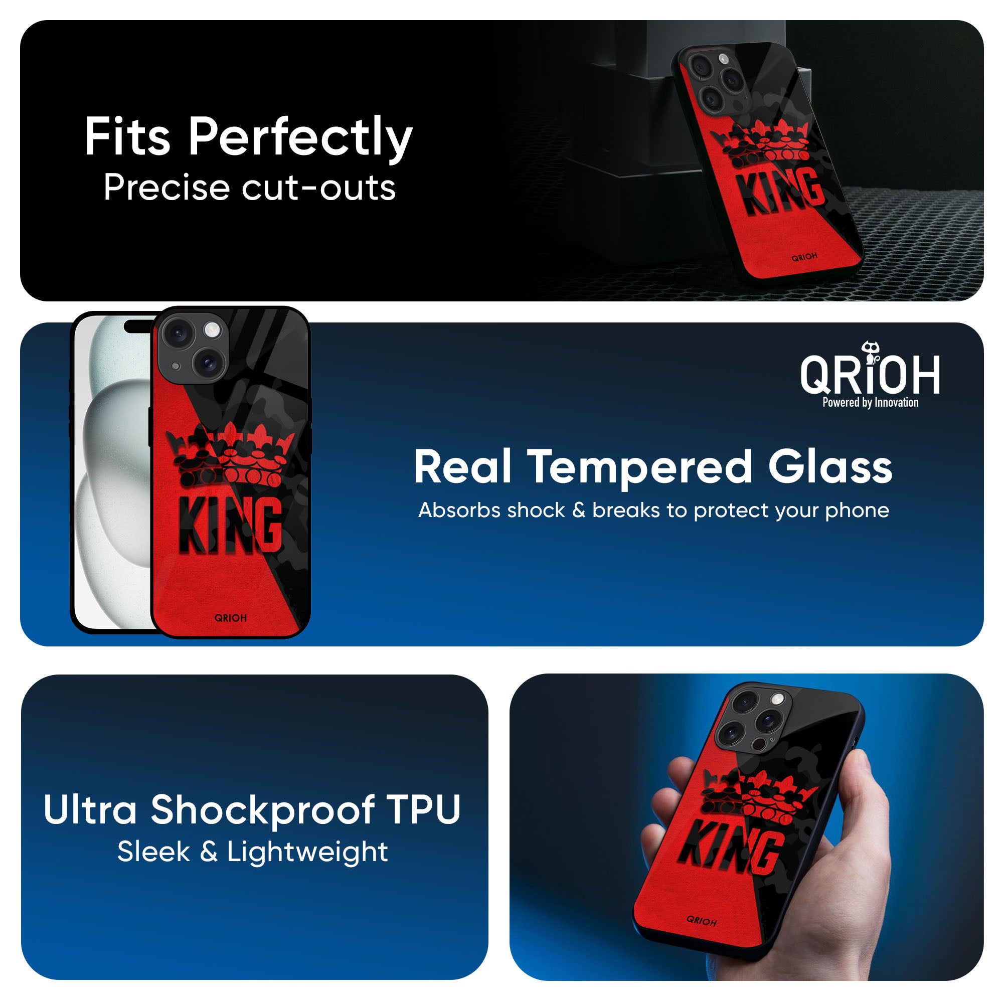 I Am A King Glass Case for iPhone 16 Pro Max