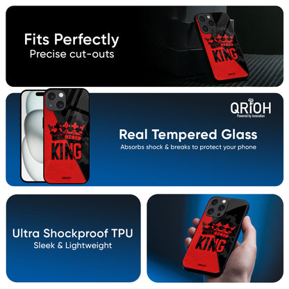 I Am A King Glass Case for iPhone 16 Pro Max