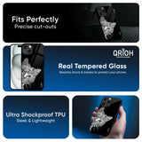 Kitten Mandala Glass Case for iPhone 16 Pro Max