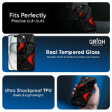 Modern Camo Abstract Glass Case for iPhone 16 Pro Max