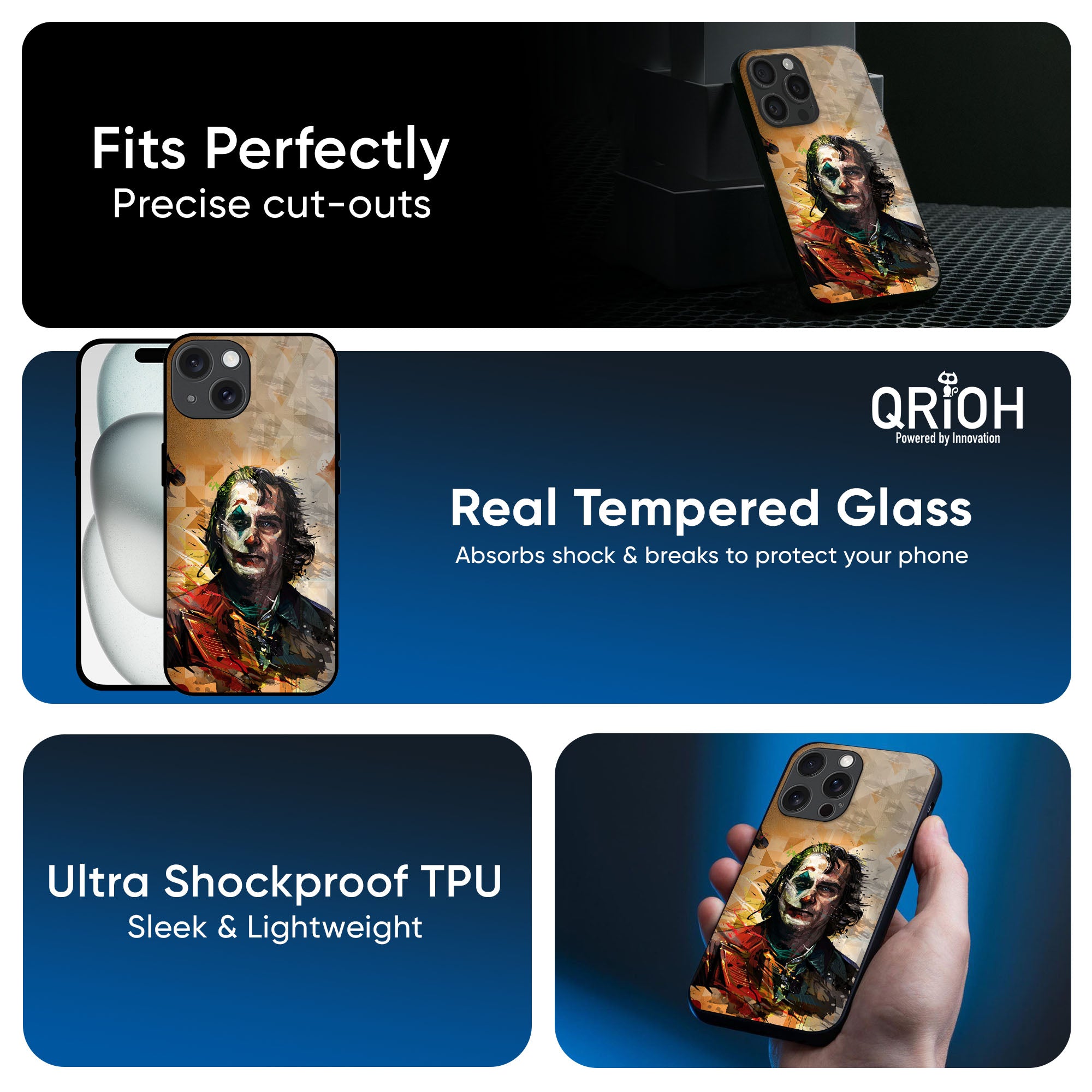 Psycho Villain Glass Case for iPhone 16 Pro Max