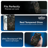 Army Warrior Glass Case for iPhone 16 Plus