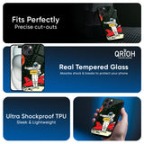 Astronaut on Mars Glass Case for iPhone 16 Plus
