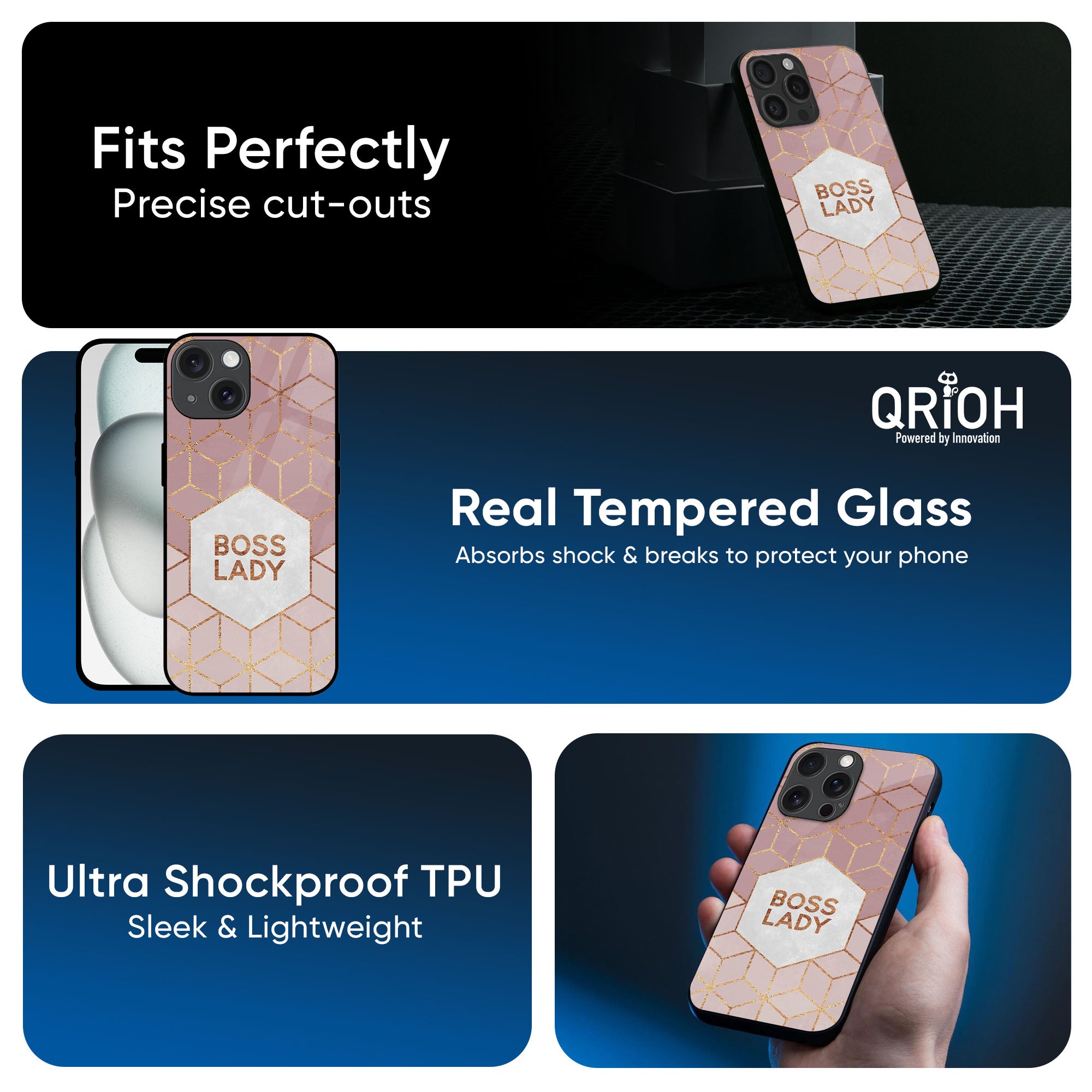 Boss Lady Glass Case for iPhone 16 Pro Max